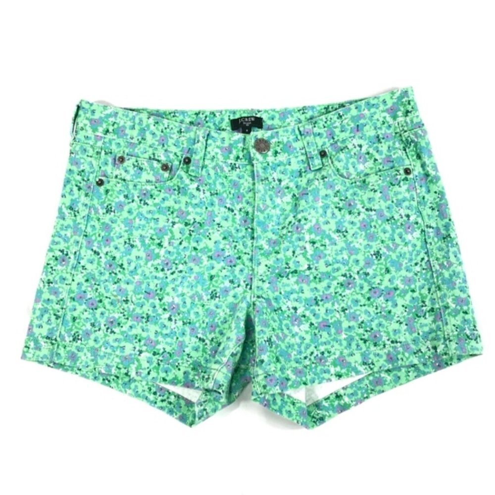 J. Crew Floral Cotton Shorts